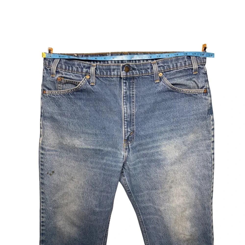 Levis 517 Orange Tab 80s Vintage Jeans Mens 37x30 Blue‎ Worn Bootcut USA Made